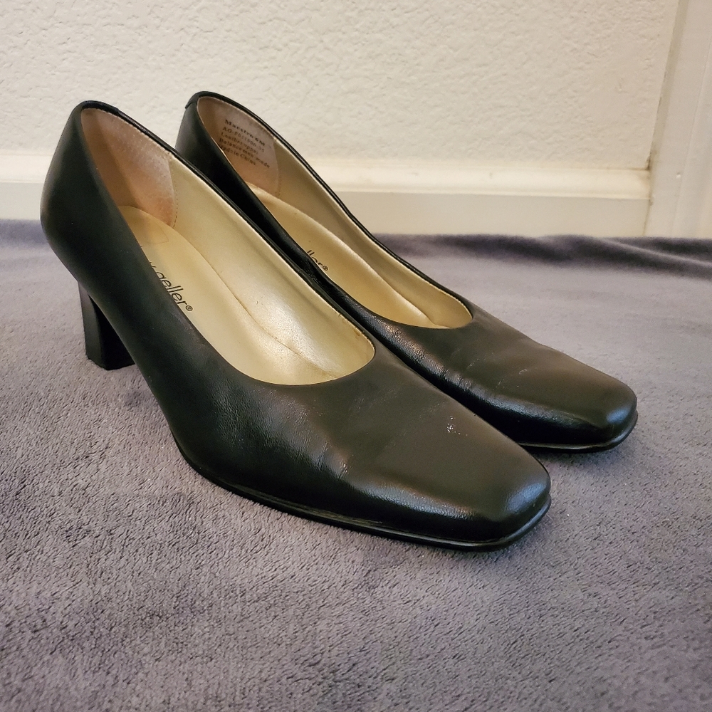 Andrew Geller Square Toe Heels